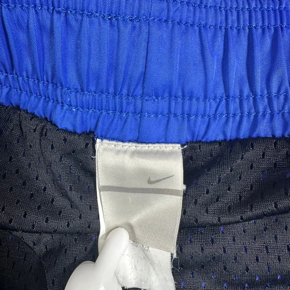 Vintage‎ Nike Mens Large Travis Scott Mini Swoosh Color Block Shorts Blue